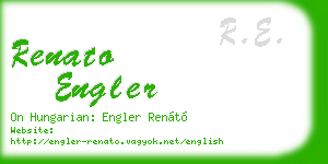 renato engler business card